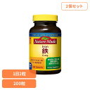 【2個】ネイチャーメイド アイアン(200粒) ネイチャーメイド 大塚製薬 サプリメント 鉄 アイアン 貧血 健康 毎日 手軽 簡単 大塚製薬