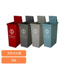 スライドペール 30L(パリス柄) ゴミ箱 スライドペール ごみ箱 棚下ペール カラーペール 分別ゴミ箱 おしゃれスタイリッシュ 機能性ペール 30L 30L以上ゴミ箱 平和工業 レッド ブラウン ベージュ ブルー