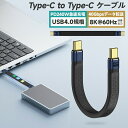【高評価5点】USB4.0 Type-C to Type-Cケーブル usb-cケーブル 短い Type-Cケーブル USB4対応 Thunderbolt 4対...