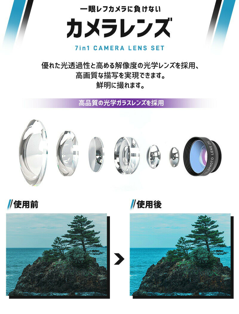 スマホ用レンズ 広範囲撮影 マクロレンズ 広角 マクロ スマホカメラレンズ クリップ式 インスタ Instagram クロスフィルター 接写レンズ 0.63X レンズセット 魚眼レンズ セルカレンズ 15倍レンズ CPL偏光フィルター 自撮り 夜景 特殊効果フィルター 旅行 写真撮影 inskk-10000170 inskk サンプル画像3