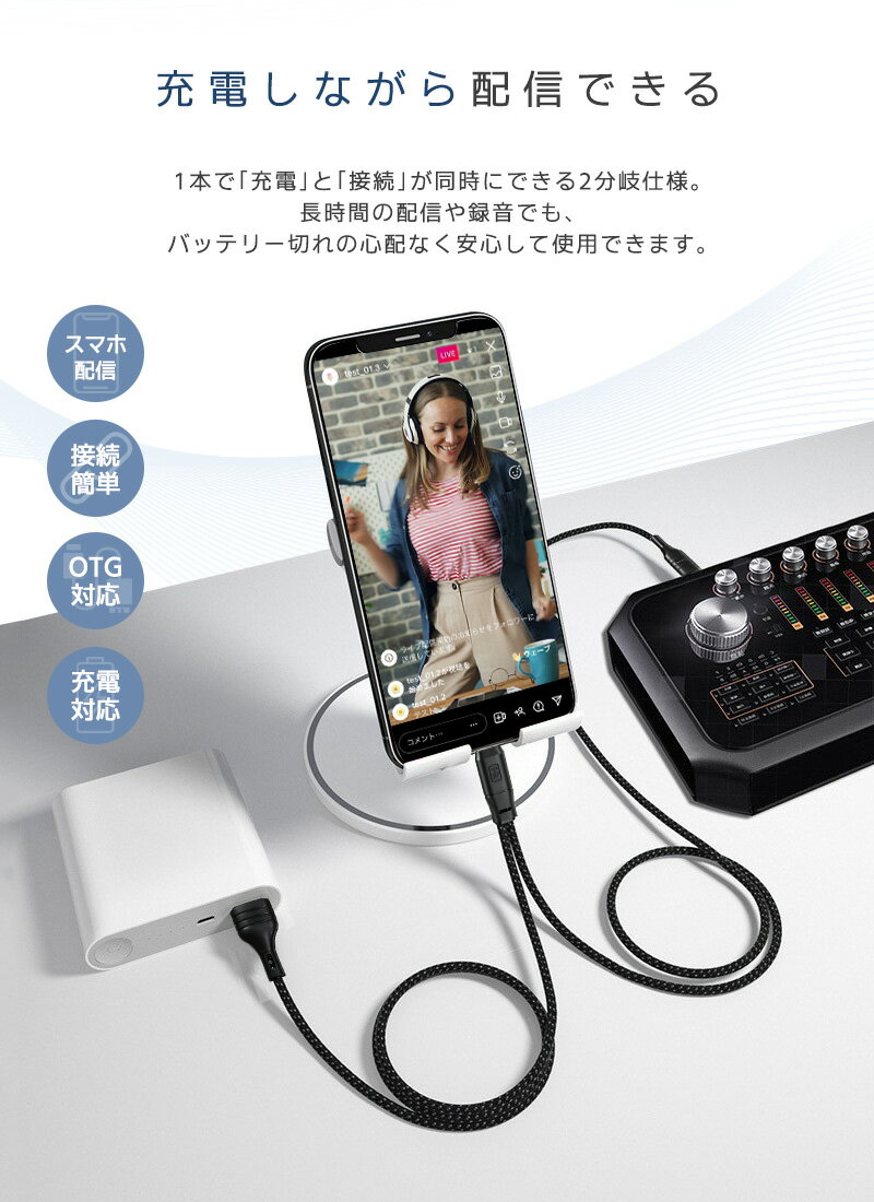 �Ѵ������֥� OTG �ۿ����������ǥ������󥿡��ե������б� �ۿ��鿴�� 2ʬ�������� �ⲻ�� ������³ �ѵ��� Micro USBA C to C �饤�˥�ü�� Lightning typec ������C �饤���ۿ��� Ĺ�����ۿ��б� ���ޥۥ饤�� ���ٱ� ������ iPod iPhone android OTG���ޥ���³