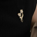 【ワンダフルデークーポンあり】ブローチ パールブローチ 花 チューリップ キラキラ クリスタル 真珠ピン 飾り物 アクセサリー 入園式 入学式 卒業式 七五三 結婚式 七五三 パーティー パール プレゼント 誕生日 送料無料