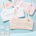 2点セット ジュニアブラ 子供用ブラ 花 コットン かわいい 通気性 夏 気持ちいい 成長期 肌触りが良い おしゃれ 気持ちいい 無地 送料無料(4)