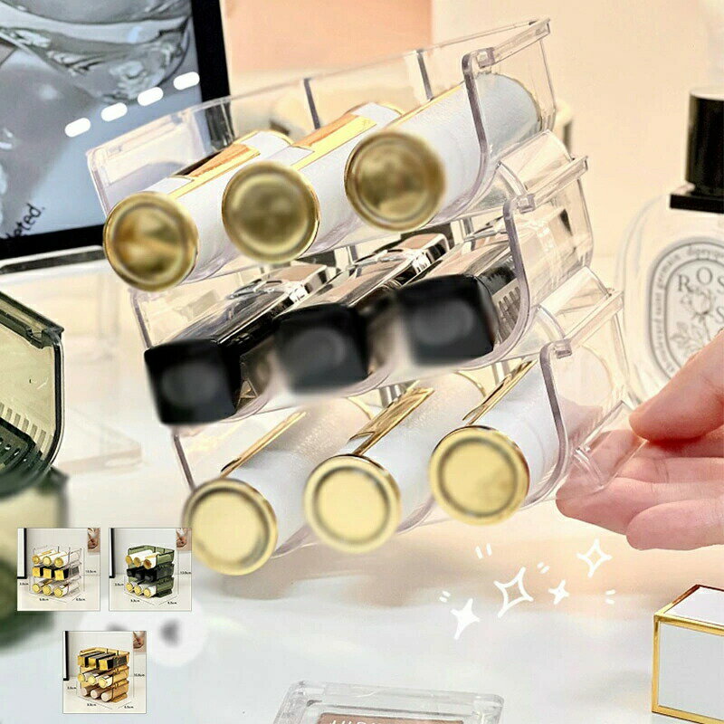 【ブラックフライデー最大2000円OFF】3点入り リップスタンド 口紅収納ケース 組み合わせ リップ収納 口紅ボックス 透明 アクリルケース 送料無料