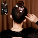 へアクリップ 蝶 パール ラインストーン 高品質 髪飾り 髪留め きらきら キラキラ バンスクリップ ヘアアクセサリー レディース 大人 女の子 可愛い 送料無...