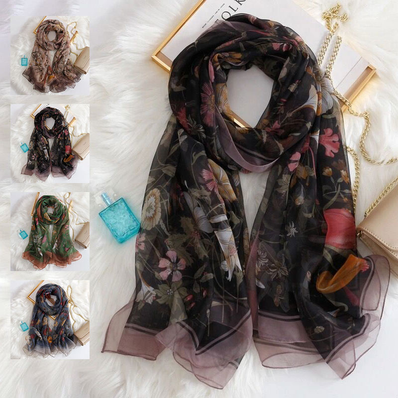 【ブラックフライデー最大2000円OFF】ストール レディース 梅柄　韓国ファッション UVカット 紫外線対..