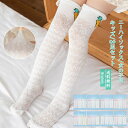 ニーハイソックス 膝上ハイソックス 女の子用 キッズ 3足セット メッシュ 動物柄 薄手 履きやすい 通気性良い 伸縮性良い 可愛い きれいめ おしゃれ 送料無料