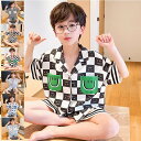 パジャマ キッズ ボーイズ クマ 半袖 半ズボン 綿100% 薄手 柔らかい ポケット付き かわいい 部屋着 快適 カジュアル 男の子 ジュニア おしゃれ 送料...