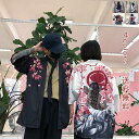 羽織り 男女兼用 カーディガン アウター 上着 浴衣 肩掛け レトロ チャイナ風 和風 浮世絵 JK 七分袖 日焼け防止 UVカット カジュアル ゆったり おしゃれ 大人かわいい 文化祭 学園祭 イベント 送料無料