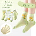 \スーパーSALE 最大2000円OFFクーポンあり/5足セット キッズ ショートソックス 女の子 ソックス 男の子 靴下 可愛い ダイナソー 熊 コットン ベ...