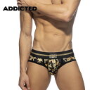 ADDICTED/VERSAILLES GOLDEN BRIEF メンズ 最高生地 ブリーフ 立体フロント スポーツ ストレッチ セクシー 強化とサポート 弾性...