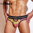 THE PACK/Smilez Peek Brief ファッション系 メンズ ブリーフ 中空デザイン セクシー 吸水速乾 ドットメッシュ ソフト生地 メッシュスポーティ スミレス