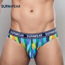 2022 SUPAWEAR/POW ブリーフ下着 ピーコック メンズ インナーブリーフ スポーティ ローライズ ソフト生地 ストラップレス ストレッチ 立体フロント