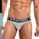 INTYMEN/Frontier Bikini ファッション メンズ セクシー下着 透明感 柔らか素材 ドットメッシュ ローライズ 吸水速乾 ジム 運動 通気性...