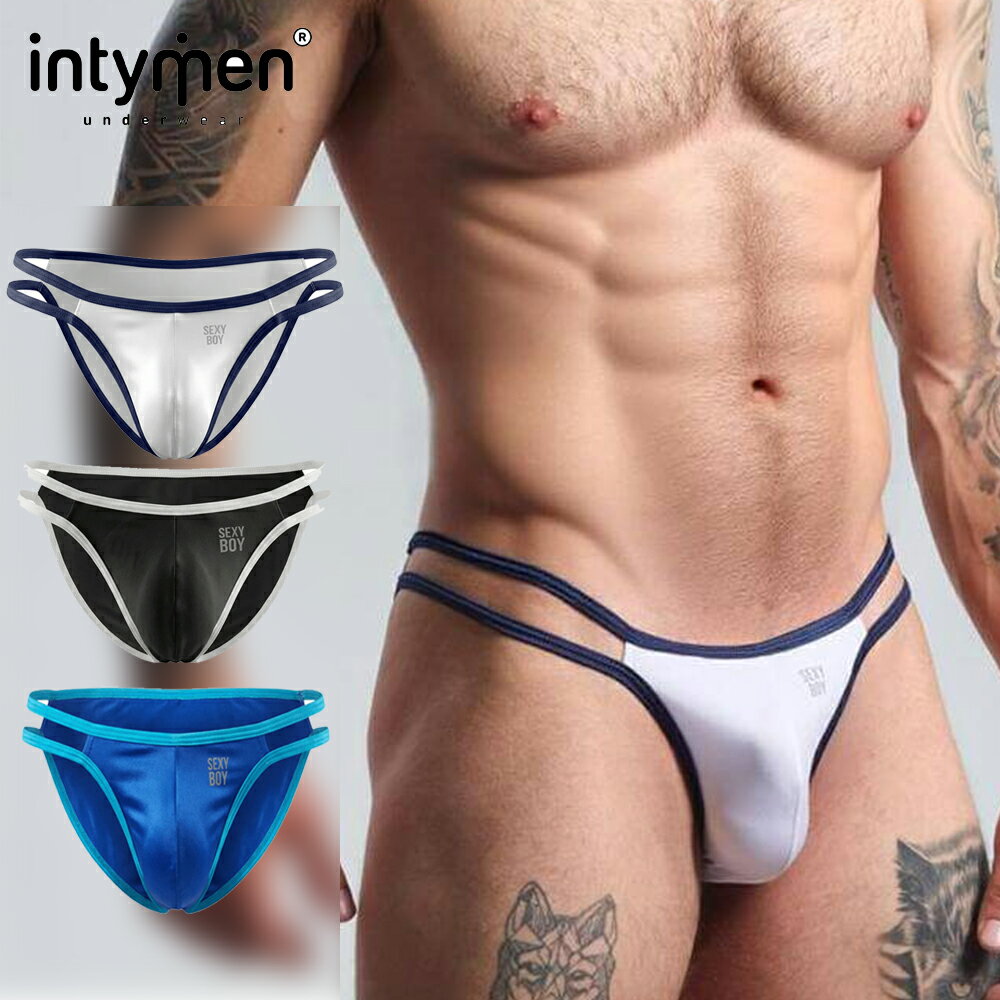 SEXYBOY Double Strap Bikini メンズビキニ ローライズ ダブルストラップ 立体ポーチ ストレッチ セクシー メンズ下着