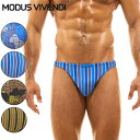 MODUS VIVENDI/STRAPPED CAMO LOW CUT 贅沢 ファッション カッコイイ 男性水着 ローライズ 高級素材 スイミング セクシー メンズ ビキニ