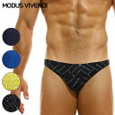 MODUS VIVENDI Low Cut Brief ギリシャ製 ファッション 男性インナー 綿 高品質素材 ローライズ セクシー メンズ ビキニ