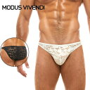 MODUS VIVENDI /FLORAL LACE LOW CUT BRIEF ファッション 男性インナー 高級素材 贅沢レース 情熱 セクシー メンズ ブリ...