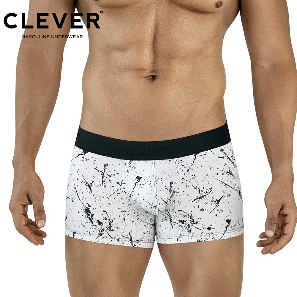 CLEVER BROCHAZOS トランクス メンズ ナイロン ストレッチ 立体ポーチ 総柄 インポート ボクサーパンツ