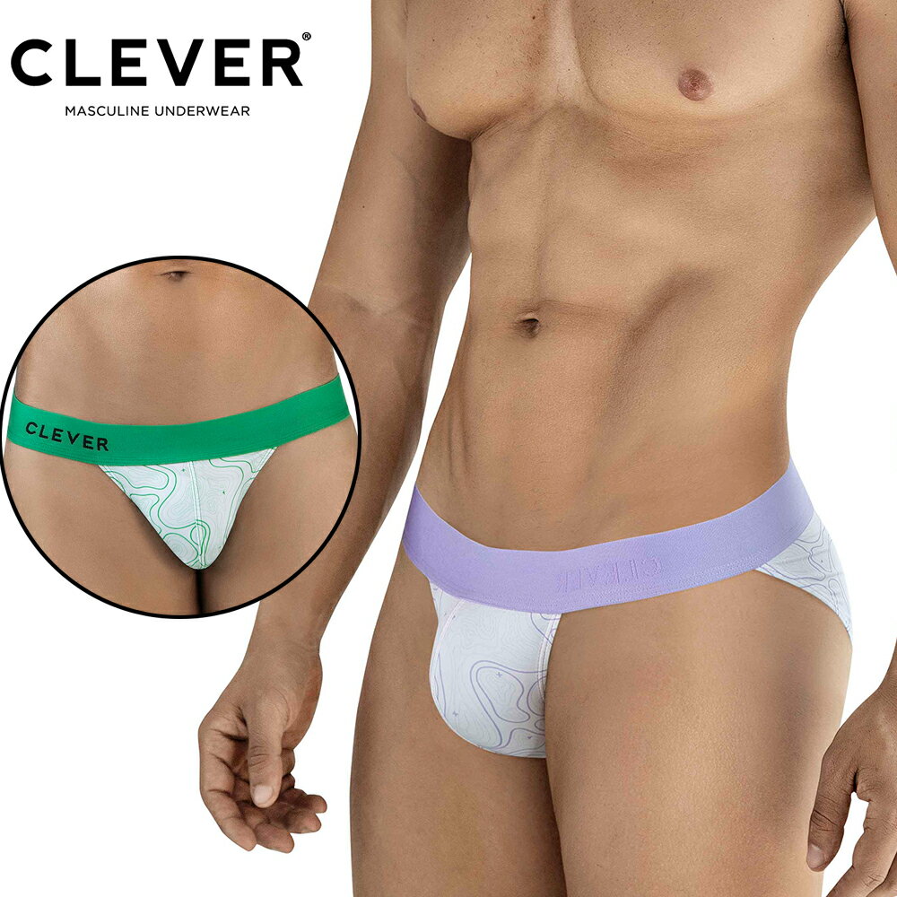 ■ CLEVER – MAZE BRIEF アメリカ発メンズアンダーウェアブランド「CLEVER」。 迷路のようなラインデザインが特徴のローライズブリーフ。 ■ 素材 ナイロン75％ / エラスタン25％ 軽量でなめらかな高伸縮素材。 身体にフィットし快適な履き心地。 ■ 特徴 ・立体ポーチ構造 ・ローライズカット ・個性的なライン柄デザイン ・CLEVERロゴウエストバンド 明るく爽やかなカラーリングで、 デイリーにもアクティブシーンにも最適。 メーカー推奨サイズ目安cm(ウエスト)：S68-76、M76-81、L81-86、XL86-91※この商品は海外サイズです。日本サイズよりワンサイズ下をオススメいたします。 平置き測定サイズcm(ウエスト/股上/全長/足口）：S(35/11/12/14)、M(36.5/12/13.5/15.5)、L(38/13/15/17)、XL(39.5/14/16.5/18.5) ※海外製品のため、ややタイトめの作りです。 迷われた場合はワンサイズアップをおすすめします。 【注意事項】 ・商品によって柄の出方が異なる場合があります。 ・衛生商品のため、未開封・未使用以外の返品交換はできません。・ライン柄デザイン ・高伸縮ナイロン素材 ・立体ポーチ設計 ・アメリカブランド CLEVER 数量限定入荷