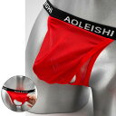 Nice Jock ファッション 二重層 メッシュ素材 ジョックストラップ メンズ 通気性 速乾性 ローライズ セクシー
