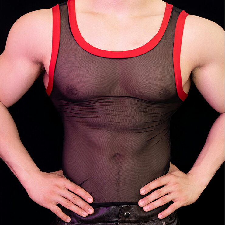 Sexy Club Vest ファッション系 メンズ ベスト 高伸縮性 贅沢 セクシー 魅力 情熱 パッション 透明感 ソフト生地 肌触り クラブ