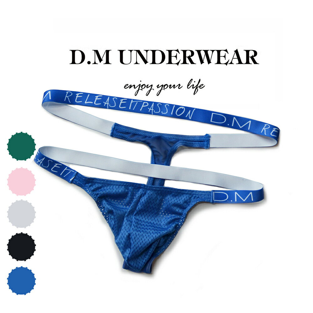 楽天insolentDM/NEW Double Belt Thong ファッション ダブルベルト メンズインナー ローウエスト 通気性 メッシュ生地 セクシー 魅力 情熱 T-パック