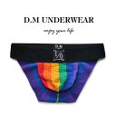 楽天insolentDM Rainbow Bikini 新商品ファッション 高級編み物 虹 弾性 情熱 ショー メッシュ素材 ローライズ 通気性 セクシー ビキニブリーフ