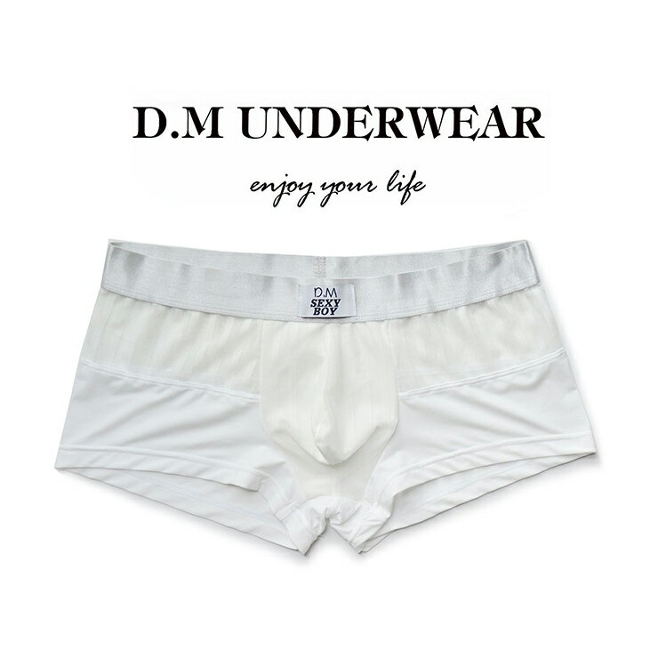 DM Mesh Boxer ファッション系 ポーチ メンズインナー ローライズ ボクサー 肌触り...