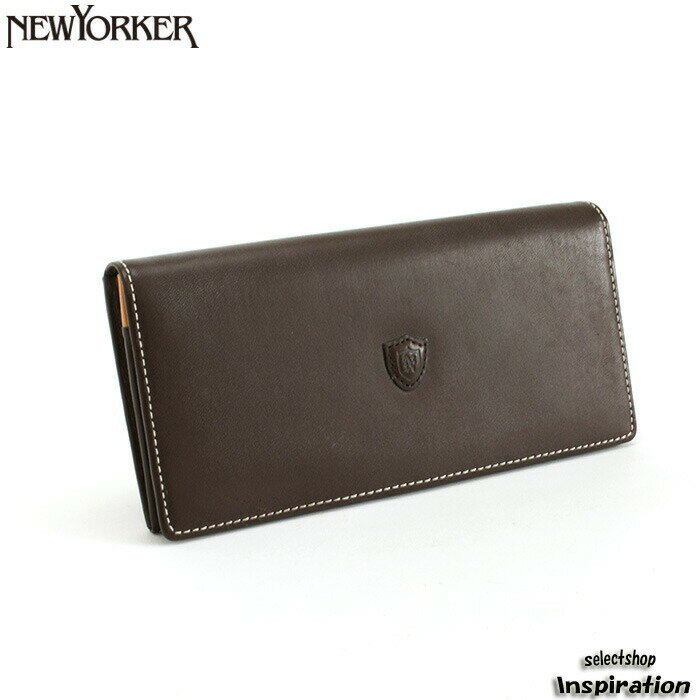 訳あり ニューヨーカー 財布 長財布 チョコ NEWYORKER nyk016-71 b メンズ 紳士