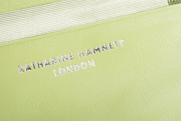 ＜クーポン配布中＞展示品箱なし キャサリンハムネット キーケース L字ファスナー 緑(グリーン) KATHARINE HAMNETT LONDON khp351-50 レディース 婦人