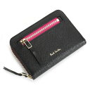 ポールスミス 財布 小銭入れ コインケース ラウンドファスナー 黒(ブラック) Paul Smith pwd131-10 レディース 婦人 ギフト 定番 彼氏 彼女 プレゼント