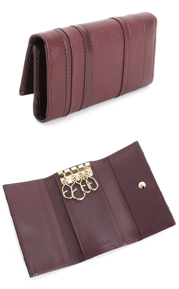 ポールスミス キーケース ワイン Paul Smith pwd170-80 レディース 婦人 ギフト 定...