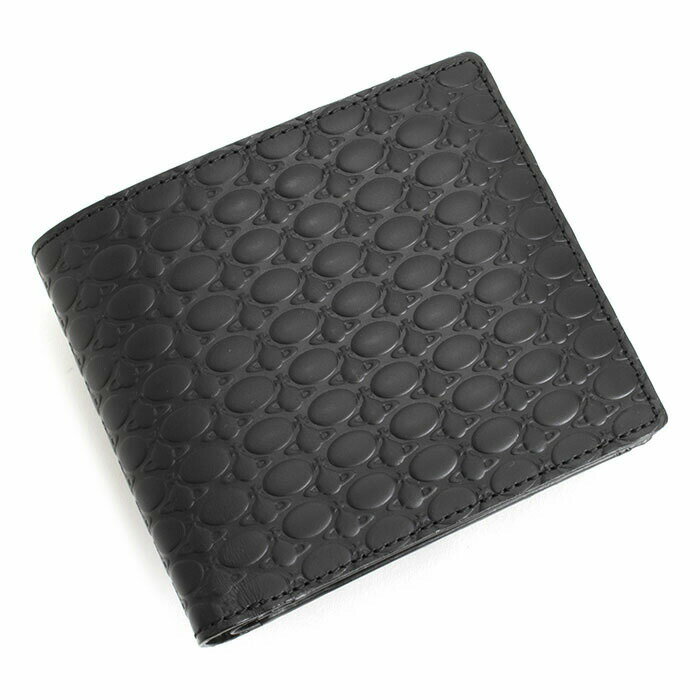 ヴィヴィアン・ウエストウッド 二つ折り財布（メンズ） ヴィヴィアンウエストウッド 財布 二つ折り財布 黒(ブラック) Vivienne Westwood ACCESSORIES vwk064-10 ギフト 定番 彼氏 彼女 プレゼント