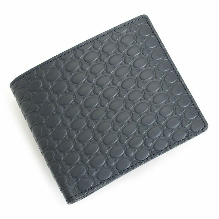 ヴィヴィアン・ウエストウッド 二つ折り財布（メンズ） ヴィヴィアンウエストウッド 財布 二つ折り財布 紺(ネイビー) Vivienne Westwood ACCESSORIES vwk064-30 ギフト 定番 彼氏 彼女 プレゼント