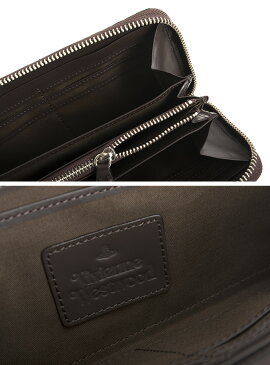 ＜クーポン配布中＞ヴィヴィアンウエストウッド 財布 長財布 ラウンドファスナー チョコ Vivienne Westwood ACCESSORIES vwk066-71