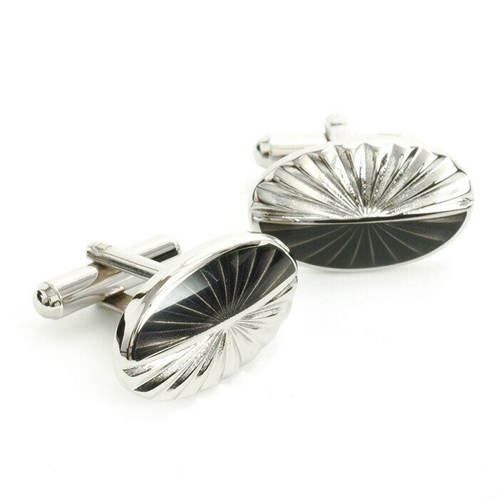 モンアート カフス イタリア製 MONART シルバー×ブラック 61mn0222 メンズ 紳士 ギフト 定番 彼氏 彼女 プレゼント