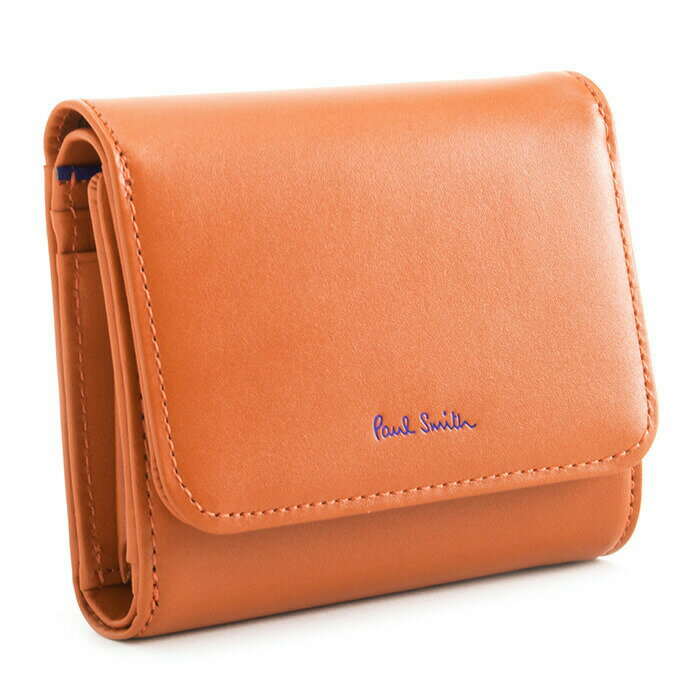 楽天インスピレーションポールスミス 財布 三つ折り財布 オレンジ Paul Smith pwd014-42 レディース 婦人 ギフト 定番 彼氏 彼女 プレゼント