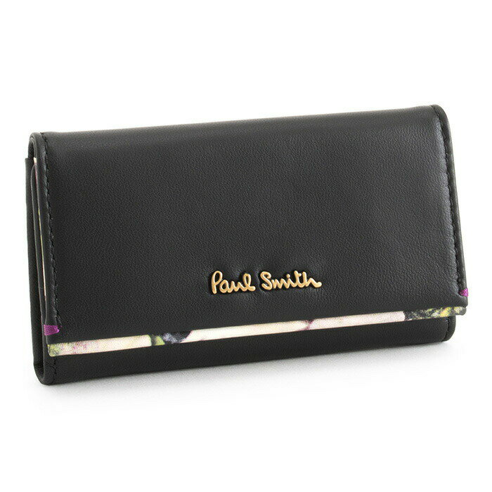 【スーパーSALE対象品】ポールスミス キーケース Paul Smith 黒(ブラック) pwa361-10 レディース 婦人 ギフト 定番 彼氏 彼女 プレゼント