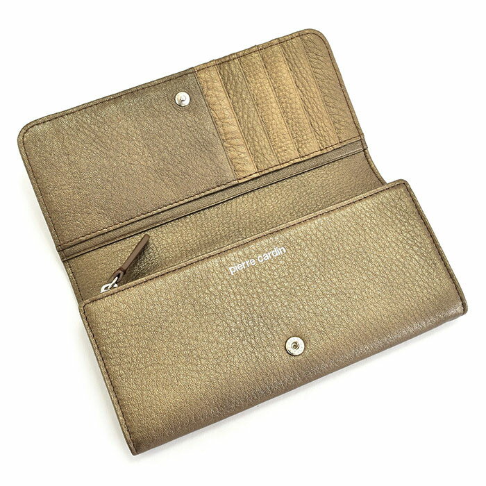 展示品箱なし ピエールカルダン 財布 長財布 ブロンズ pierre cardin pcs784-45 レ...