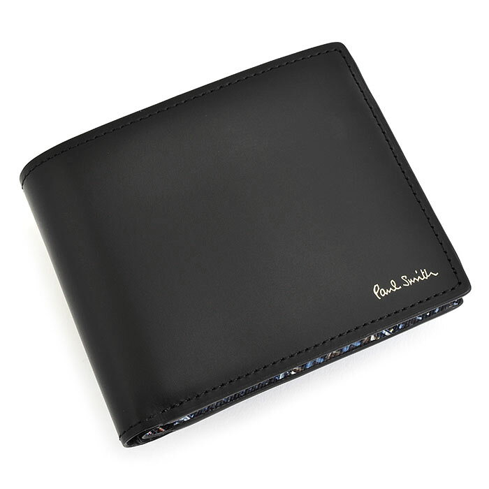 ポールスミス 財布 二つ折り財布 黒(ブラック) Paul Smith psc801-10 メンズ 紳士 ...