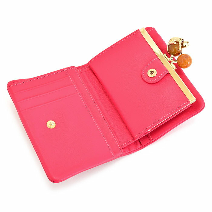 展示品箱なし アナスイ 財布 二つ折り財布 がま口財布 ピンク ANNA SUI 313752-31 レディース 婦人