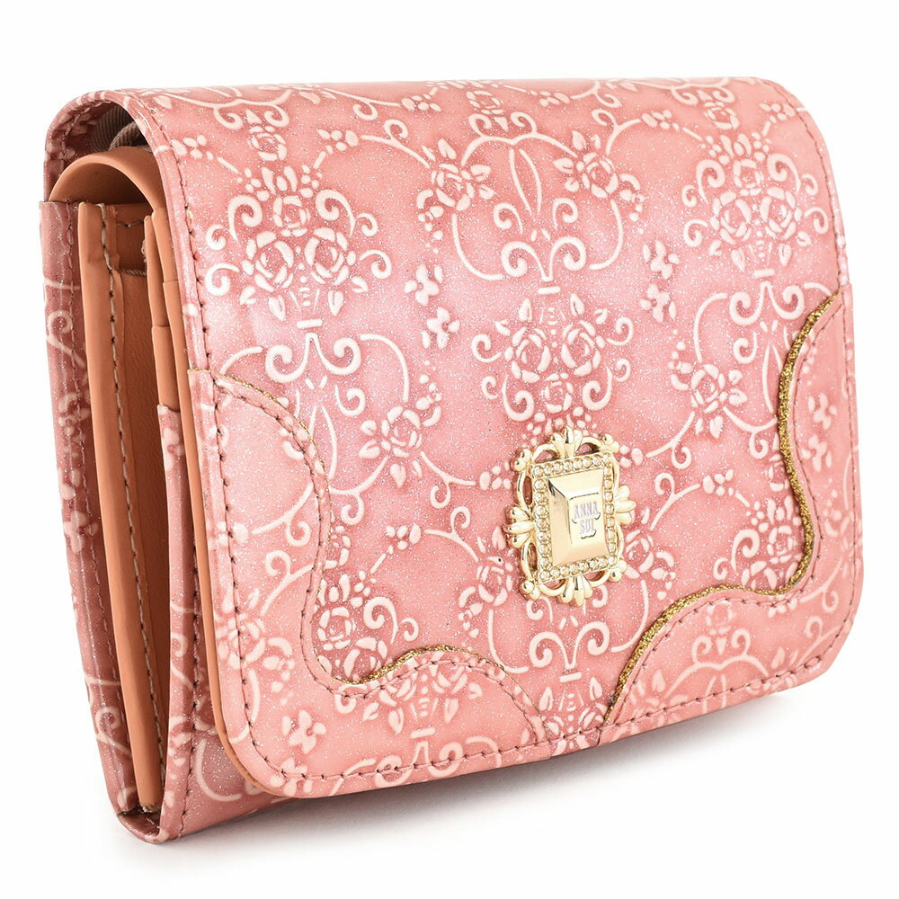 アナスイ 財布 二つ折り財布 ピンク ANNA SUI 316904-33 k レディース 婦人 ギフト 定番 彼氏 彼女 プレゼント