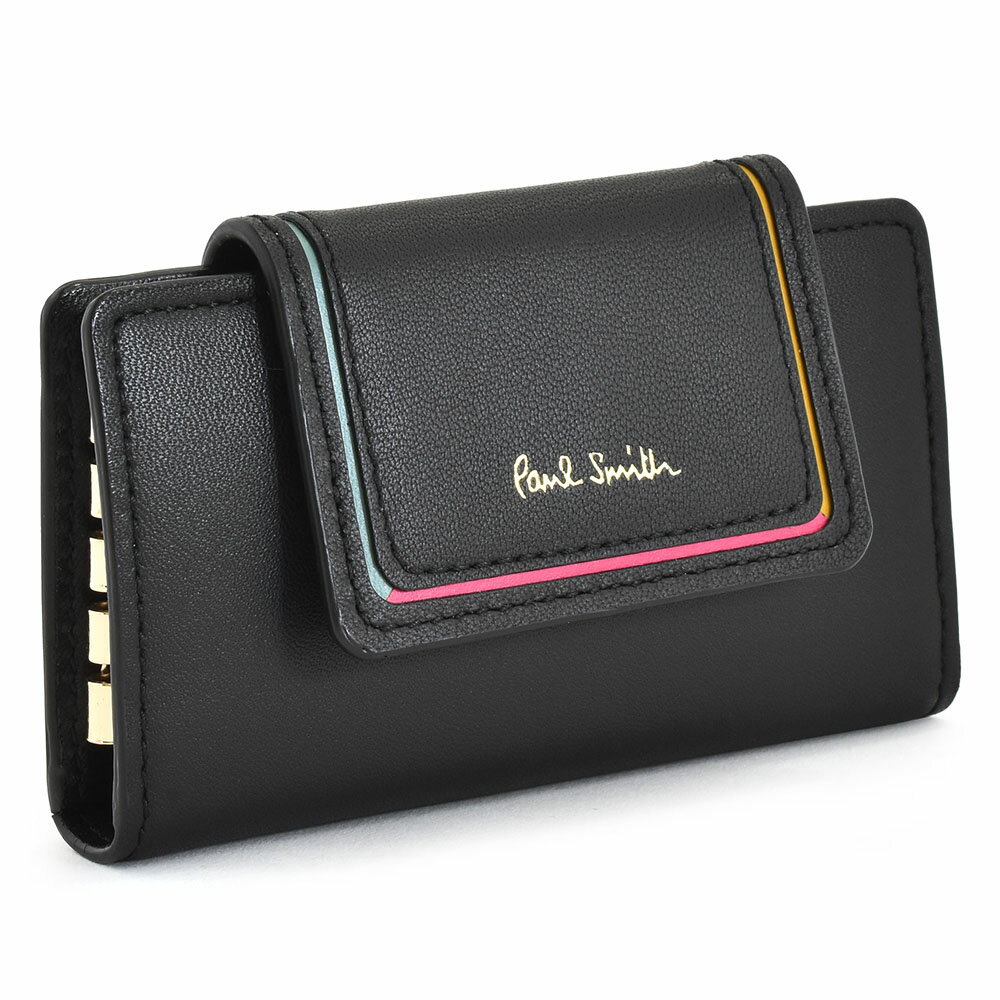 ポール・スミス キーケース ポールスミス キーケース 黒(ブラック) Paul Smith bpw081-10 レディース 婦人 ギフト 定番 彼氏 彼女 プレゼント