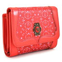 展示品箱なし アナスイ 財布 二つ折り財布 L字ファスナー 赤(レッド) ANNA SUI 313412-30 レディース 婦人 ギフト 定番 彼氏 彼女 プレ...
