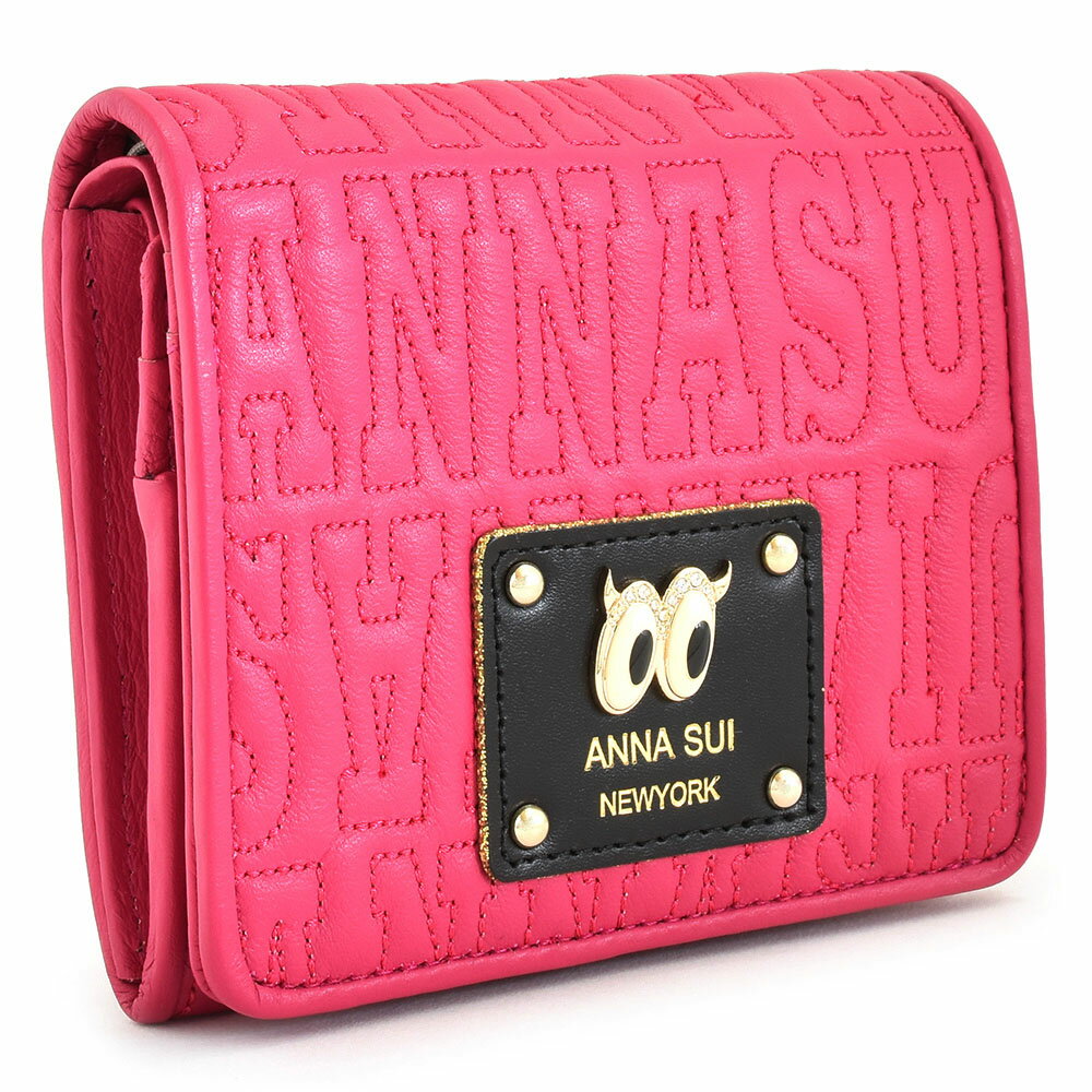 アナスイ 財布（レディース） アナスイ 財布 二つ折り財布 BOX型 ピンク ANNA SUI 315301-31 レディース 婦人 ギフト 定番 彼氏 彼女 プレゼント