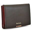 展示品箱なし ポールスミス 財布 小銭入れ コインケース 二つ折り財布 BOX型 ワイン Paul Smith psq110-80 メンズ 紳士