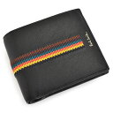 訳あり ポールスミス 財布 二つ折り財布 黒(ブラック) Paul Smith psq032-10 b メンズ 紳士