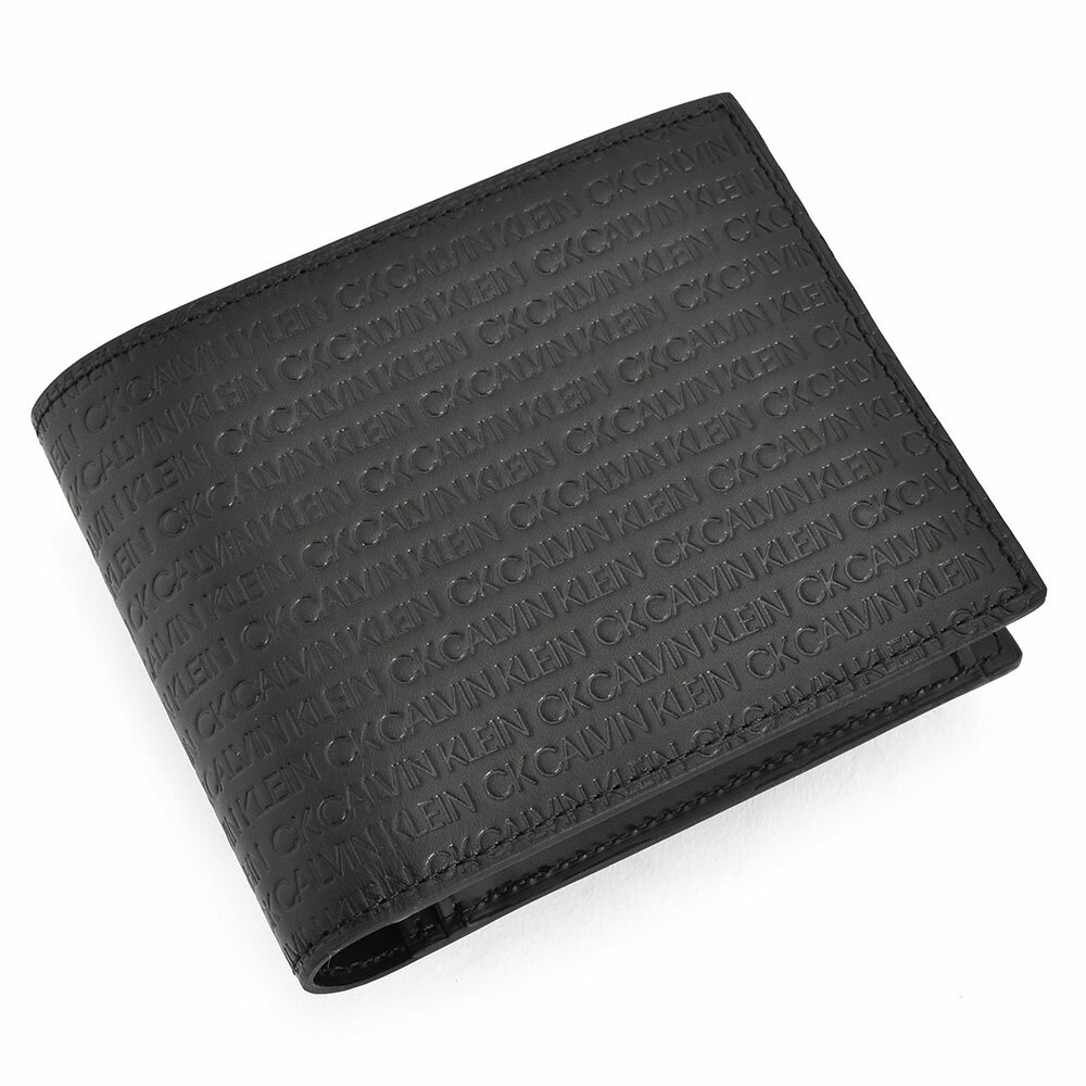 カルバンクライン 財布（メンズ） カルバンクライン 財布 二つ折り財布 黒(ブラック) CK CALVIN KLEIN 802612 メンズ 紳士 ギフト 定番 彼氏 彼女 プレゼント