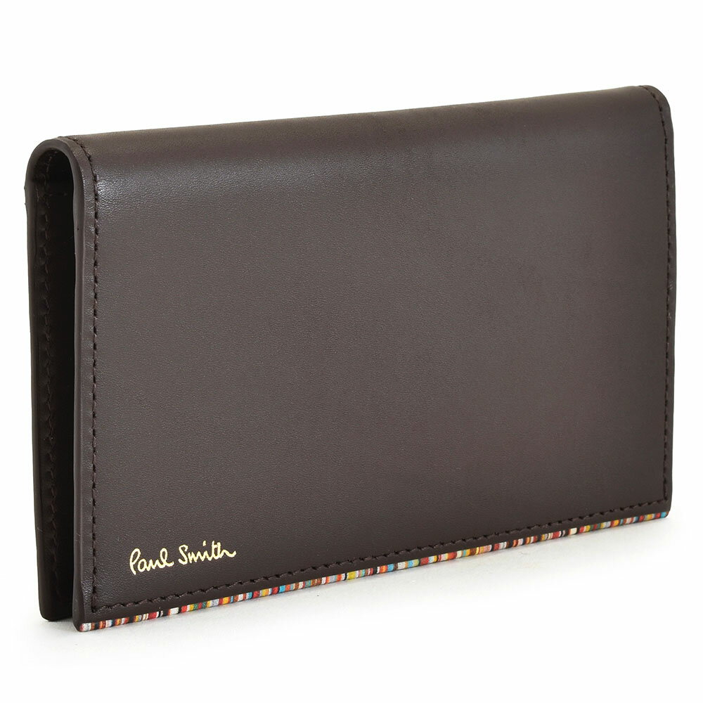 ポールスミス名入れ名刺入れ 訳あり ポールスミス カードケース 名刺入れ 茶(ブラウン) Paul Smith psc759-70 b メンズ 紳士